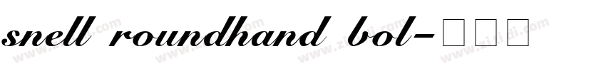 snell roundhand bol字体转换